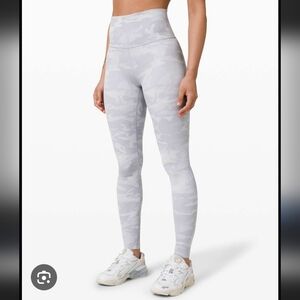 Lululemon Wunder Under High-rise Tight 28" Alpine White Camo